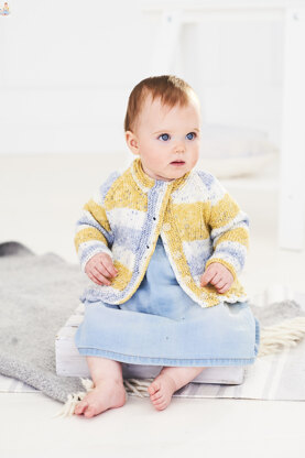 Cardigan and Jumper in Stylecraft Bambino Prints - 9747 - Leaflet