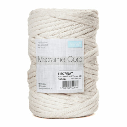 Trimits Macramé Cord 7mm x 50m - Natural Trimits Macramé Cord 7mm x 50m - Natural