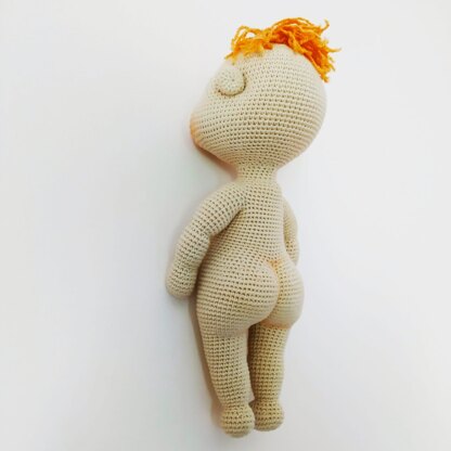 Doll body crochet pattern PDF English Amigurumi basic doll