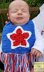 Star Spangled Boho Baby Bib