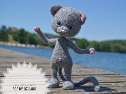 Crochet Amigurumi Pattern: Little Cat toy PDF