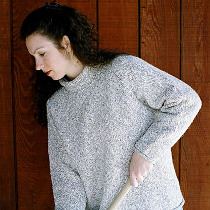 Knitting Pure & Simple 9724 Neck Down Pullover For Women