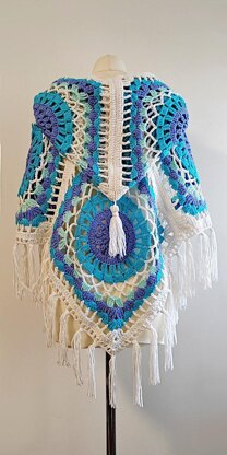 Hooded Poncho Mexicana