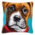 Vervaco Boxer Cross Stitch Cushion Kit - 40 x 40 cm