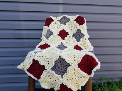 Rag Quilt Style Baby Blanket