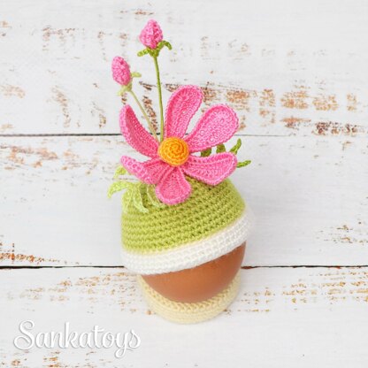 Easter egg cover Flower