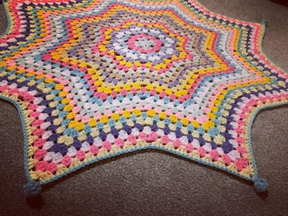 Star pattern crochet online blanket