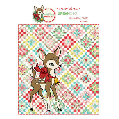 Moda Fabrics Deer Christmas Quilt - Downloadable PDF