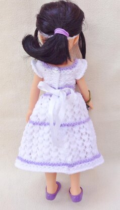 LC12 Flower Girl Dress for 13 and 14 inch Dolls
