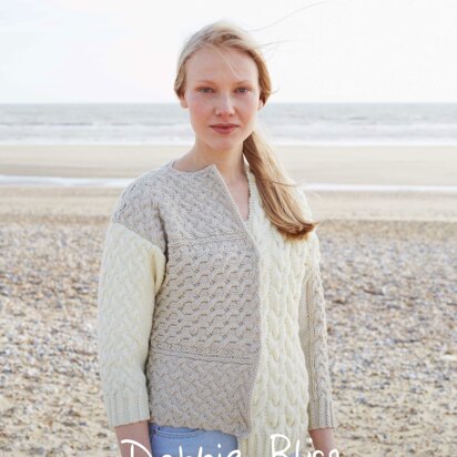 "Stella Jacket" - Jacket Knitting Pattern For Women in Debbie Bliss Falkland Aran - DBS036 - knitting pattern