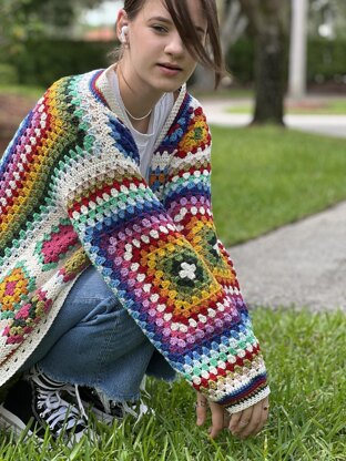 Granny deals square cardigan