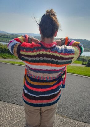 Moss Stitch Scrappy Cardy