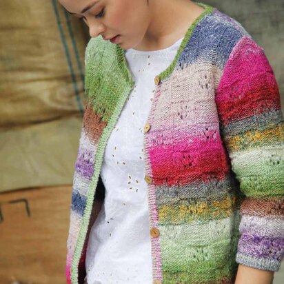 Boxy Cardigan in Noro Tsubame - 16861 - Downloadable PDF