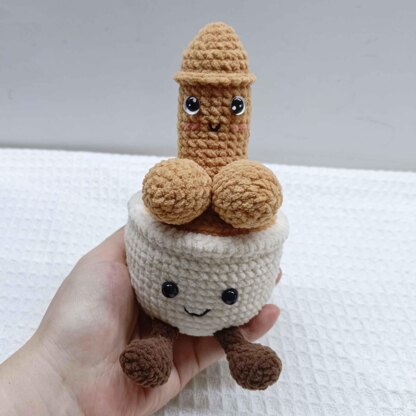 Surprise Christmas Weenie, Crochet Pattern Christmas Tree