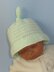 Baby Big Brim Stripey Topknot Beanie Hat