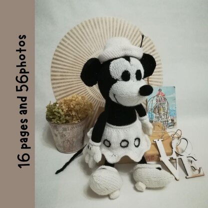 Knitting Pattern Minnie Mouse Steamboat Willie