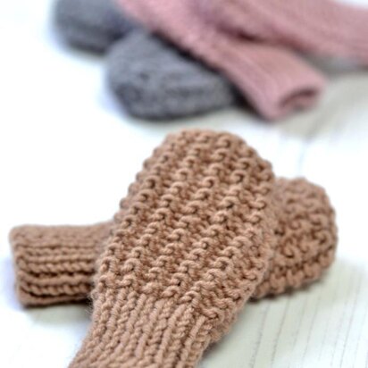 Zeke Simple Baby Mitts