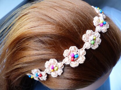 Headband "Spring Puff Flower"