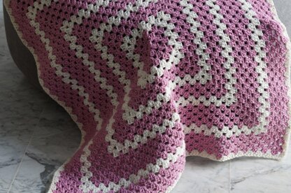 Granny square baby blanket