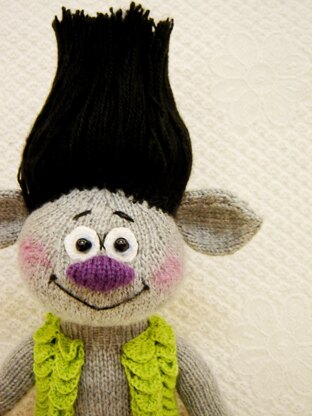 Toys Knitting Pattern, Knit a BRANC Troll with your own hands