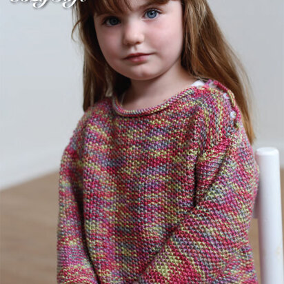 Moss Stitch Sweater in Ella Rae Cozy Soft Print - ER5-04
