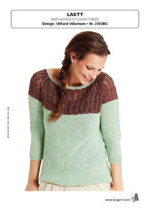 Laett Jumper in BC Garn Baby Alpaca & Tussah Tweed - 2393BC - Downloadable PDF