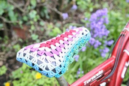 Crochet Bike Seat Cover, YarnBomb