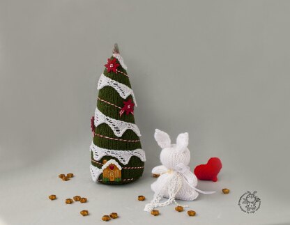 Christmas tree and bunny