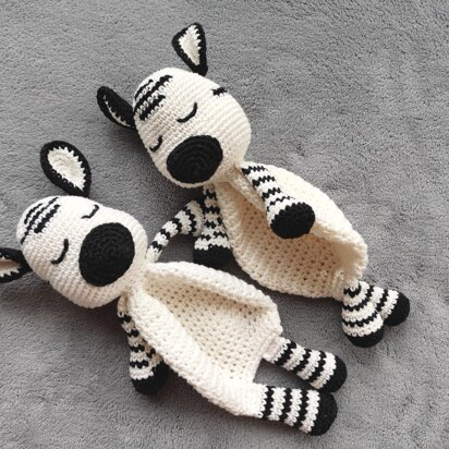 Zebra lovey - snuggler