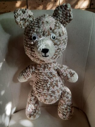 Marshmallow the Teddy Bear Crochet Pattern