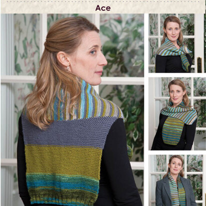 Ace Scarf in Classic Elite Yarns Liberty Wool Solids - Downloadable PDF