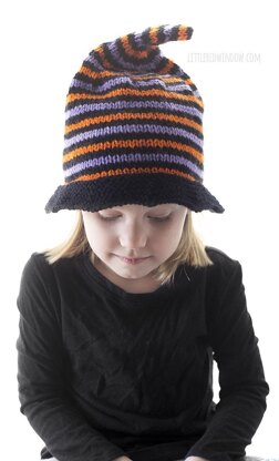 Striped Halloween Witch Hat