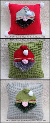 Gnorman the Gnome Christmas Cushion Covers (Approx 16-17 inches square)