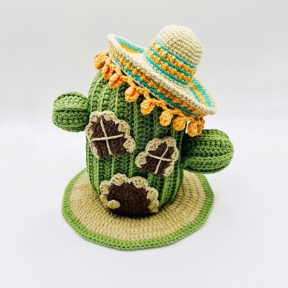 Crochet cactus, amigurumi cactus, crochet doll house, amigurumi doll house, Cactus house