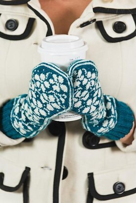 Frosted Snowblossom Mittens