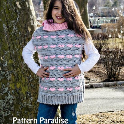 Sweetheart Poncho Sweater