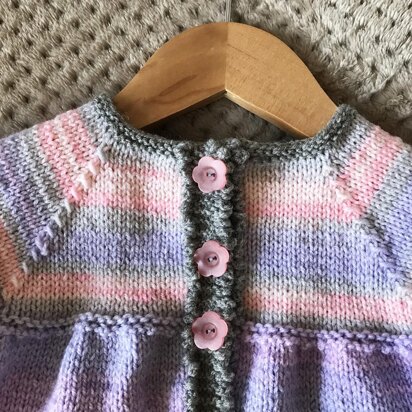 Jacket with Garter Picot Edge - knitting pattern