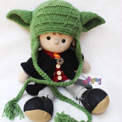 Wrinkle Yoda Baby Hat