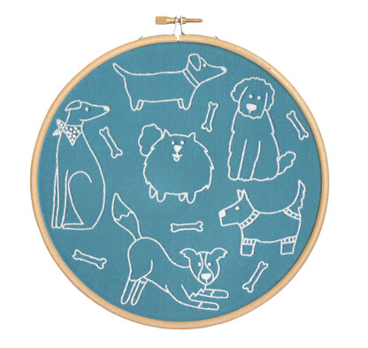 Hawthorn Handmade Dandy Dogs Embroidery Kit - 7in