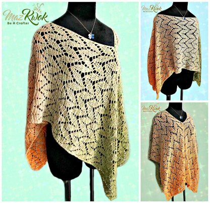 Spring Leaves Poncho