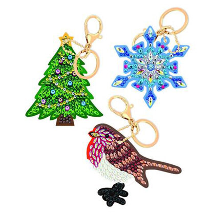 Crystal Art Festive Joy, Keyring Diamond Painting Kit