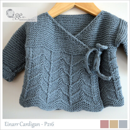OGE Knitwear Designs P216 Einarr Cardigan PDF
