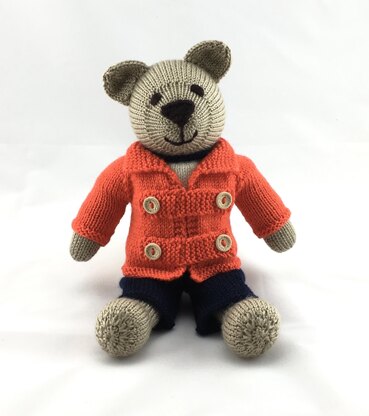 Toby teddy bear knitting pattern 19056
