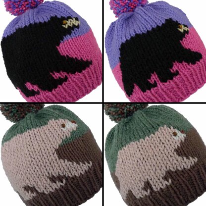 North American Mom & Cub Bear Hats