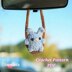 Bunny on a swing crochet pattern, Baby bunny plushie car hanger crochet, Car decor crochet, Bunnies lover gift handmade, Car accessory DIY