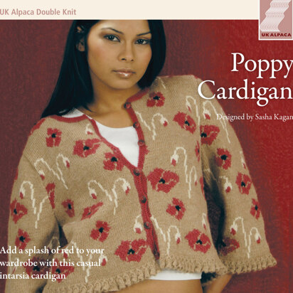 Poppy Cardigan in UK Alpaca Superfine Double Knit - Downloadable PDF