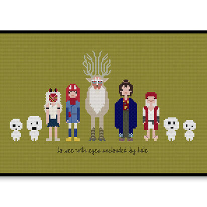 Princess Mononoke - PDF Cross Stitch Pattern