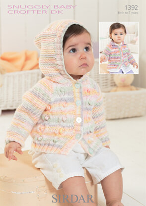 Cardigans in Sirdar Snuggly Baby Crofter DK - 1392 - Downloadable PDF