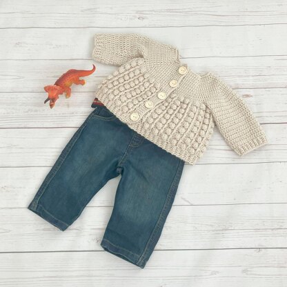 521- Bobble Cardigan Crochet Pattern -519