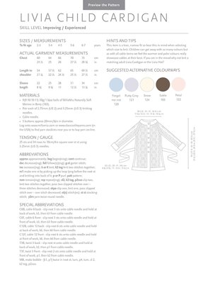 MillaMia Livia Child's Cardigan PDF (Free)